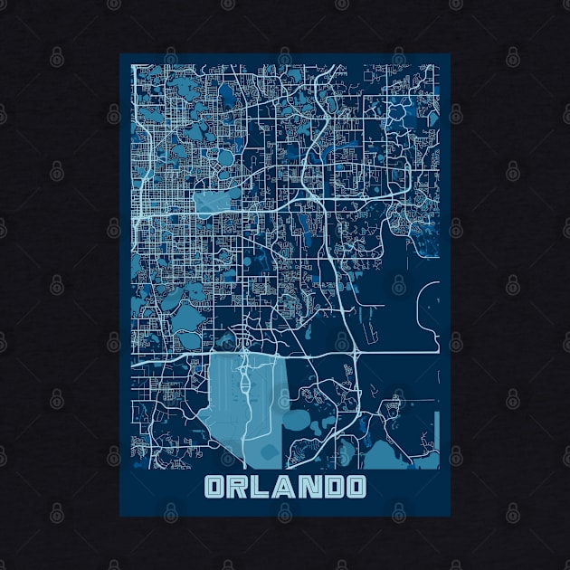 Orlando - United States Peace City Map by tienstencil